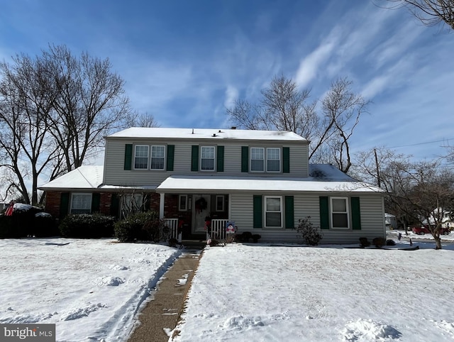 front of property with a porch