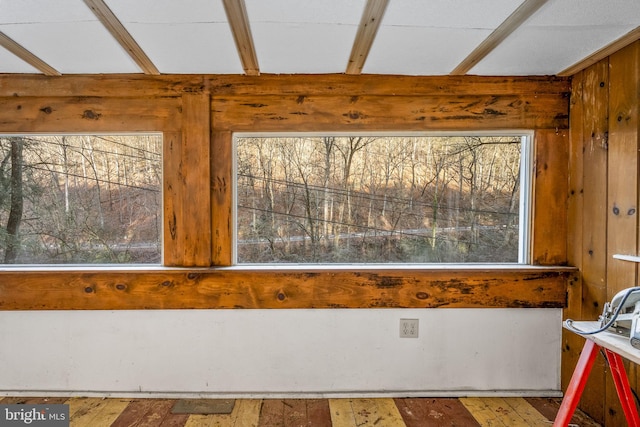 interior details with hardwood / wood-style flooring