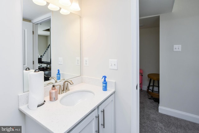 bathroom featuring vanity