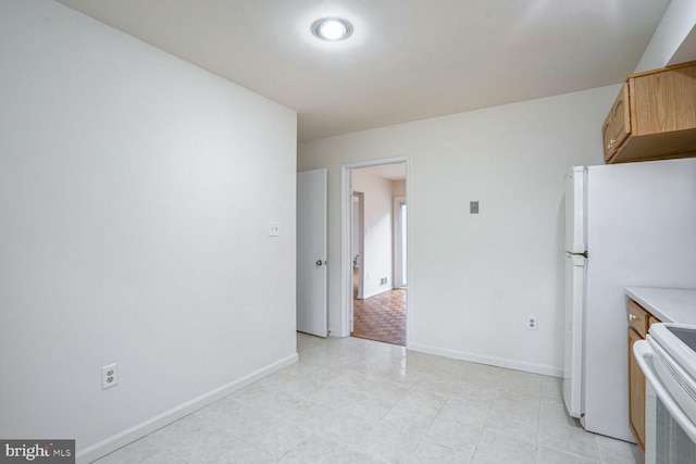 kitchen featuring white appliances