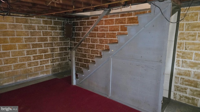 view of basement