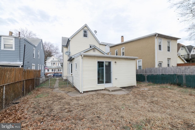 view of back of property