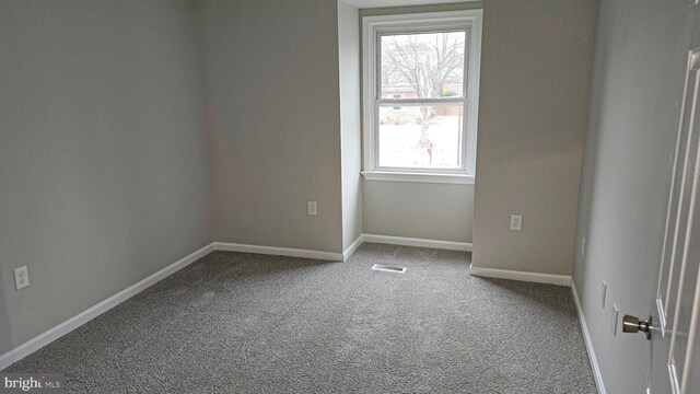 spare room featuring carpet floors