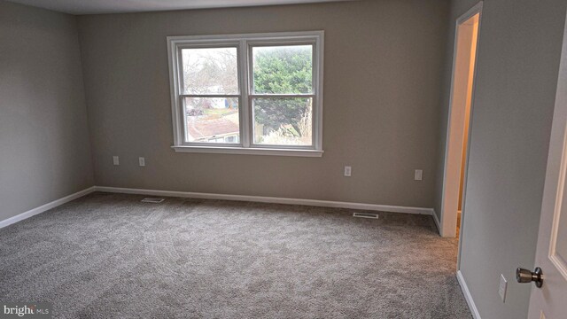 view of carpeted empty room