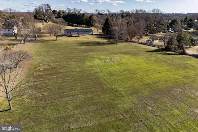 drone / aerial view featuring a rural view