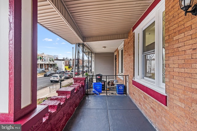 view of patio featuring covered porch