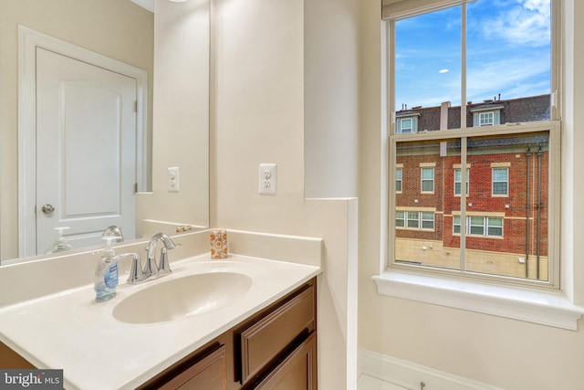 bathroom with vanity