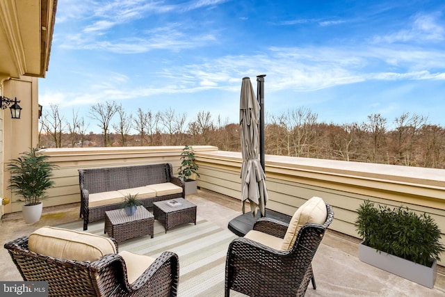 view of patio / terrace featuring outdoor lounge area