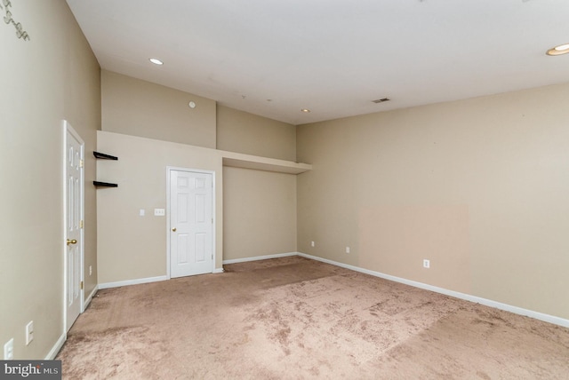 view of carpeted empty room