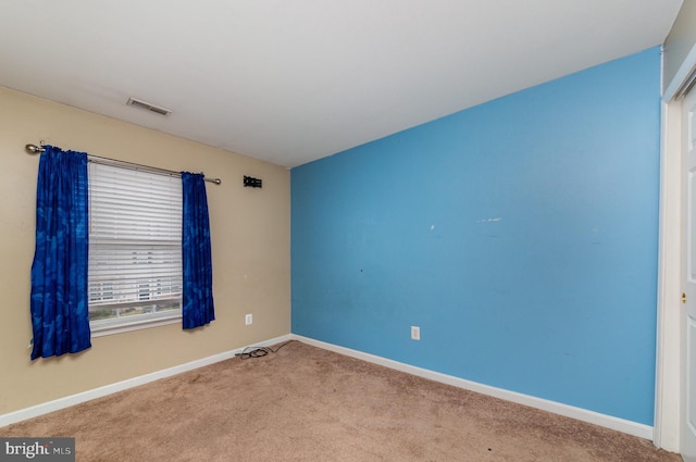 view of carpeted empty room