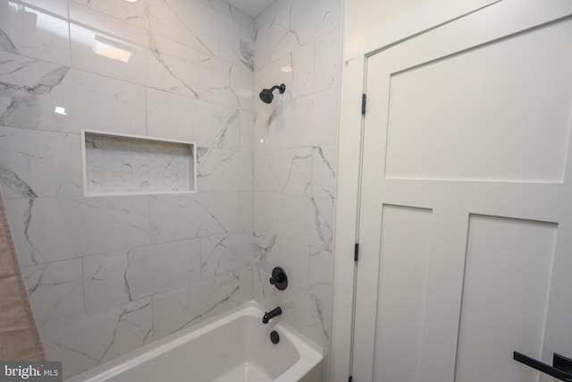 bathroom featuring  shower combination