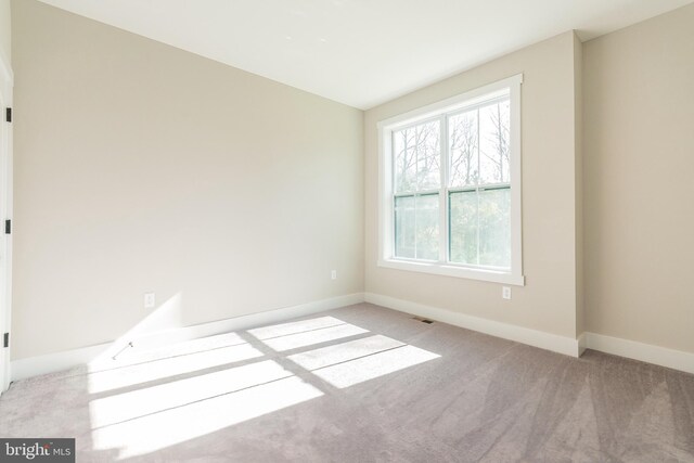 empty room with light carpet