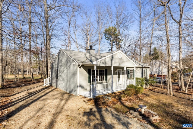 view of front of home featuring a porch