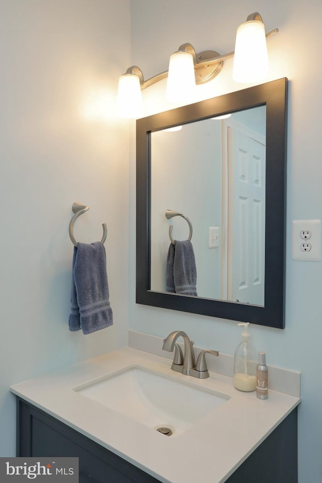 bathroom featuring vanity