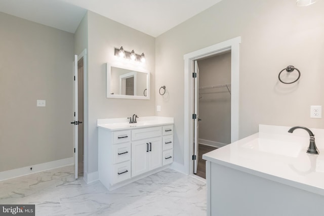 bathroom with vanity