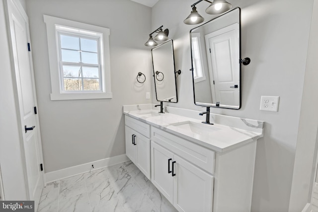 bathroom featuring vanity