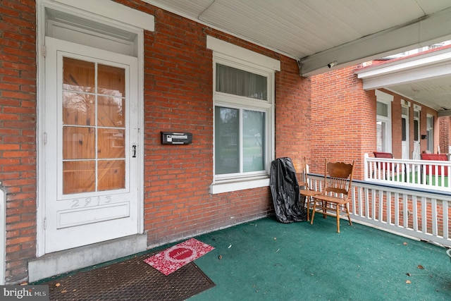 view of patio with covered porch