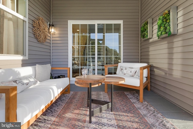 view of patio / terrace featuring an outdoor hangout area