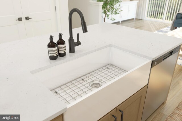 interior details featuring sink