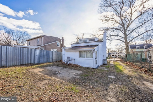 view of rear view of property