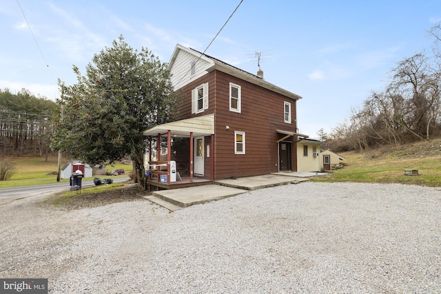 view of front of house featuring covered porch