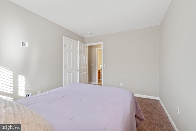 bedroom featuring carpet