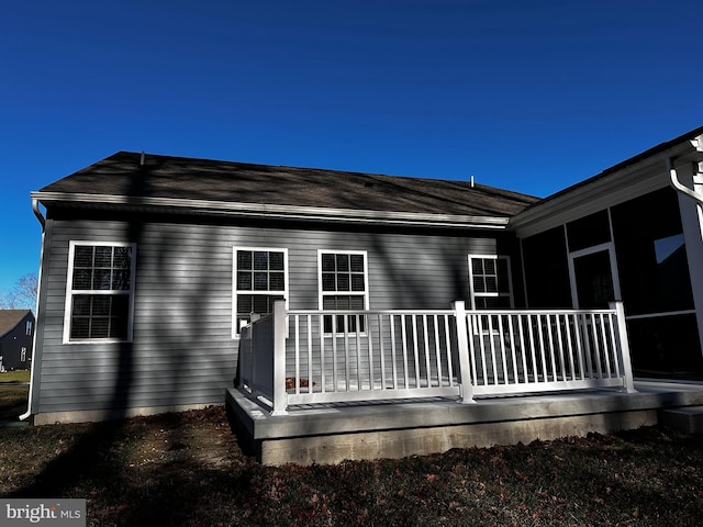 view of rear view of property