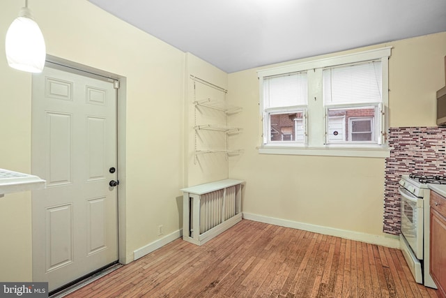 interior space with light wood-type flooring