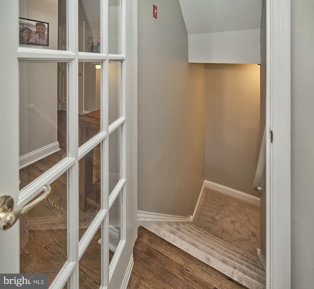 interior space with french doors