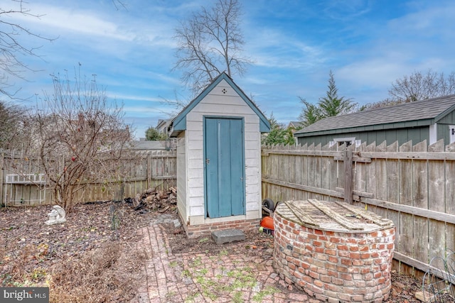 view of outbuilding