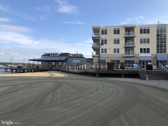 view of property featuring a water view