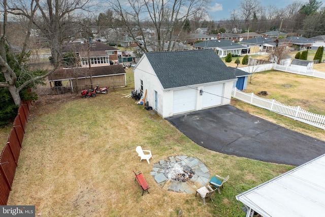 birds eye view of property