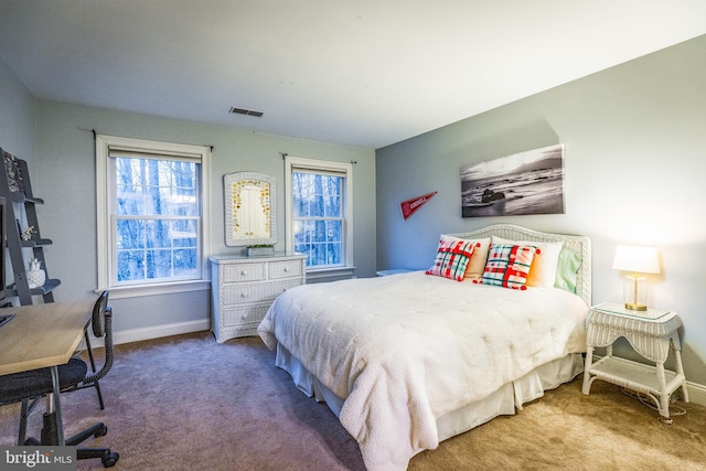 bedroom with carpet