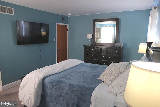 bedroom with carpet floors