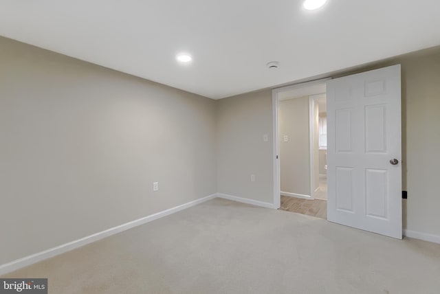 view of carpeted empty room