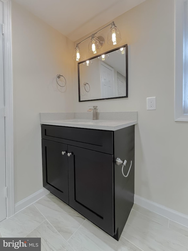 bathroom with vanity