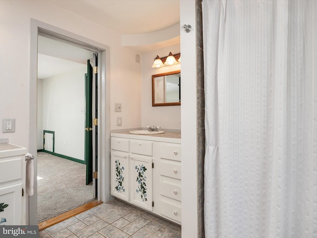 bathroom featuring vanity