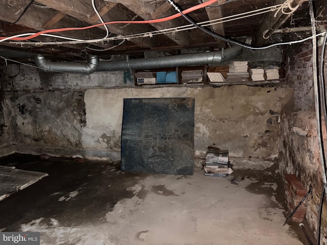 view of basement