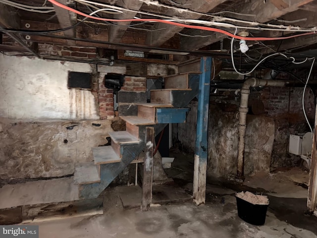 view of basement