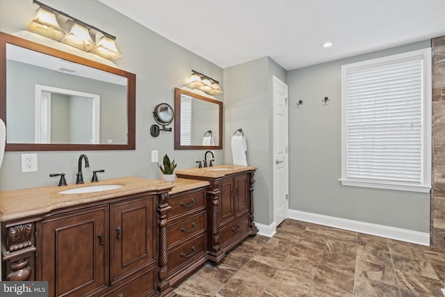 bathroom with vanity