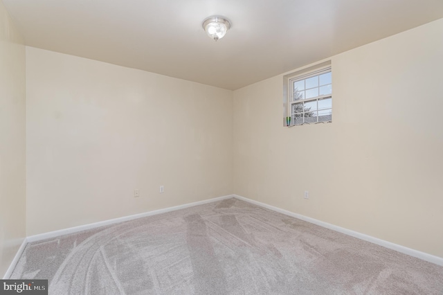 view of carpeted empty room