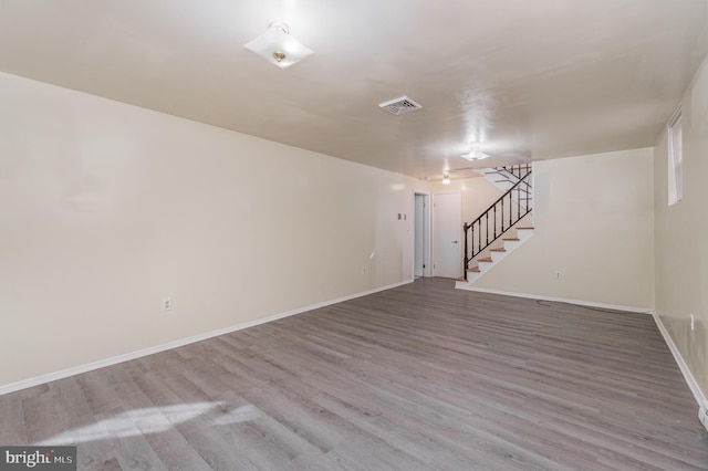 interior space featuring hardwood / wood-style floors