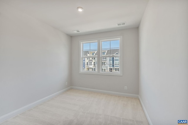 view of carpeted empty room