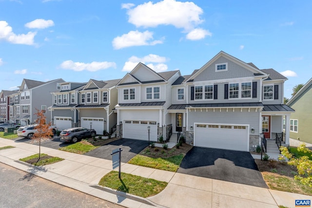 view of property with a garage