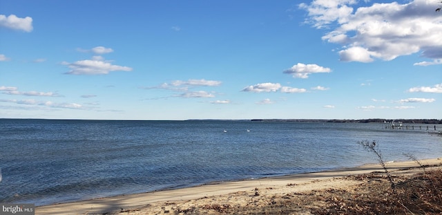 water view featuring a view of the beach