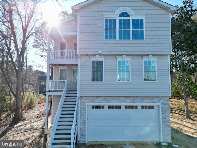 view of front of home featuring a garage