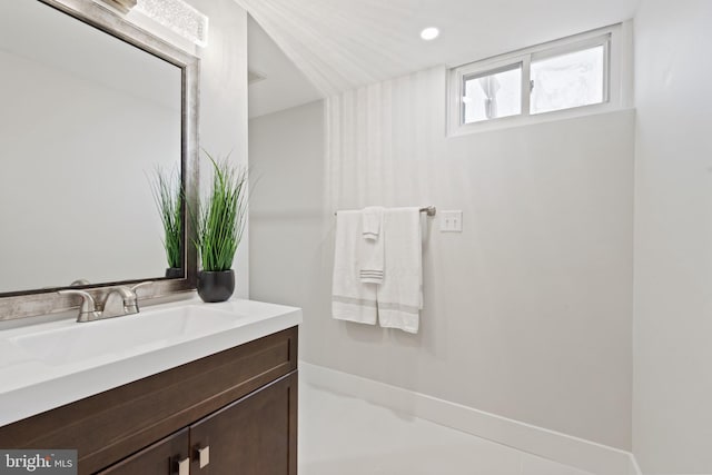 bathroom featuring vanity