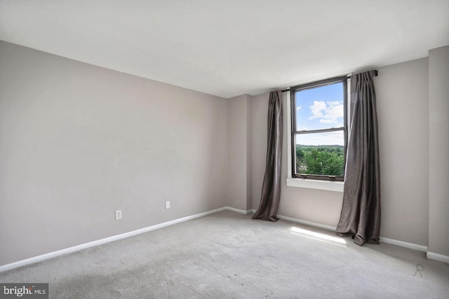 view of carpeted empty room