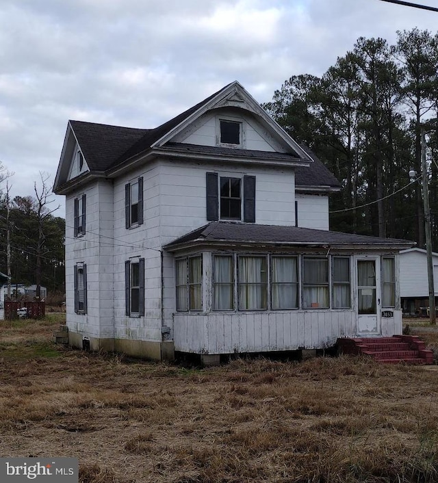 view of front of home