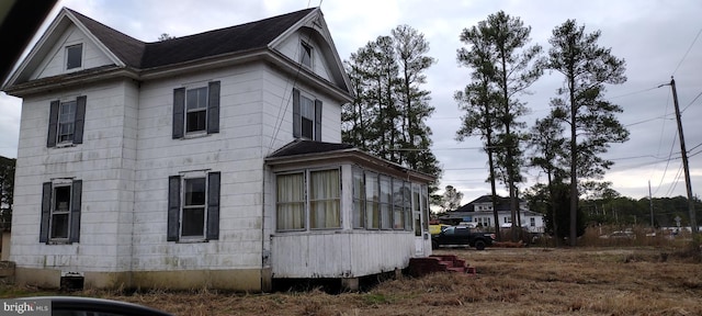 view of property exterior